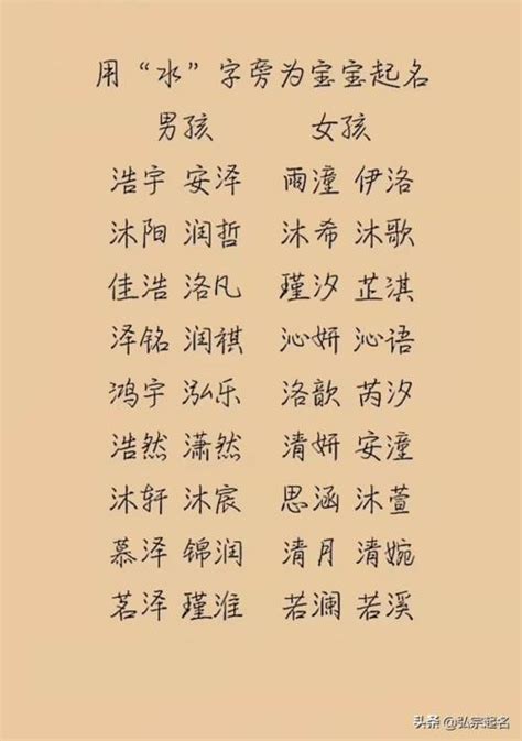 水的名字|100个水字旁寓意好的男孩名字 带水字旁比较旺的男孩名大。